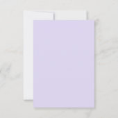 EMPFANG | Aquarelllavender - Dusty Blue Floral Einladung (Rückseite)