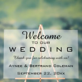 Empfang bearbeiten acrylschild (Neutral)