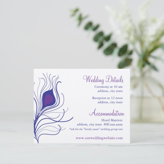 Empfang Begleitkarte (Stehend Vorderseite)