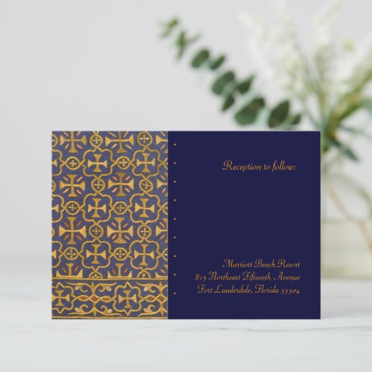 Empfang Begleitkarte (Stehend Vorderseite)