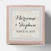 Empfang bevorzugt rustikale Spitzen mit alter Vint Geschenkschachtel (Oben)