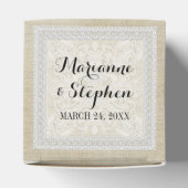 Empfang bevorzugt rustikale Spitzen mit alter Vint Geschenkschachtel (Oben)