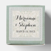 Empfang bevorzugt rustikale Spitzen mit alter Vint Geschenkschachtel (Oben)