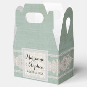 Empfang bevorzugt rustikale Spitzen mit alter Vint Geschenkschachtel (Geöffnet)