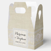 Empfang bevorzugt rustikale Spitzen mit alter Vint Geschenkschachtel (Geöffnet)