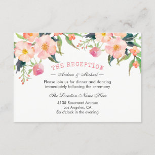 Empfang Botanischer Garten Wasserfarbe Begleitkarte