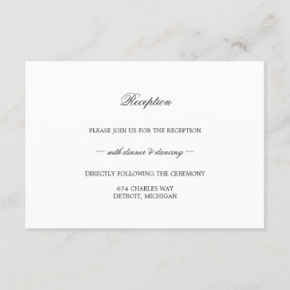 Empfang Card - Die beste Suite Begleitkarte