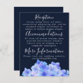 Empfang Cards Begleitkarte (Vorne/Hinten)