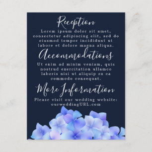 Empfang Cards Begleitkarte