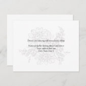 Empfang Cards Einladung (Vorne/Hinten)