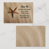 Empfang Cards für die Strandnähe Begleitkarte (Vorne/Hinten)