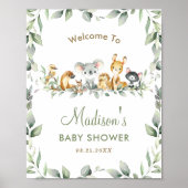 Empfang der australischen Animals Greenery Baby Du Poster (Vorne)