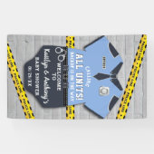 Empfang der Baby-Dusche durch Polizeibeamte Banner (Horizontal)