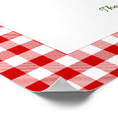 Empfang der bäuerlichen Baby-Dusche auf dem Markt Poster (Ecke)