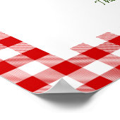 Empfang der bäuerlichen Baby-Dusche auf dem Markt Poster (Ecke)