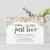 Empfang der Blumenromantik Einladungskarte Einladung (Stehend Vorderseite)