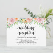 Empfang der Blumenromantik Einladungskarte Einladung (Stehend Vorderseite)