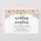 Empfang der Blumenromantik Einladungskarte Einladung (Vorne/Hinten)
