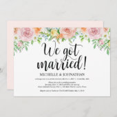 Empfang der Blumenromantik Einladungskarte Einladung (Vorne/Hinten)