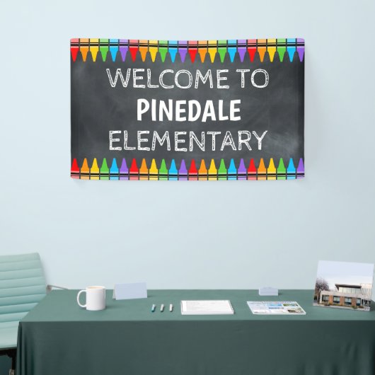 Empfang der Crayons School Banner (Messeveranstaltung)