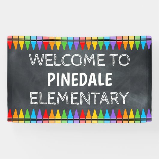 Empfang der Crayons School Banner (Horizontal)