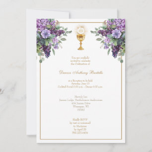 Empfang der Deacon Priest Ordination Einladung