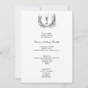 Empfang der Deacon Priest Ordination Einladung