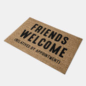 Empfang der Freunde Fußmatte (Schrägansicht)