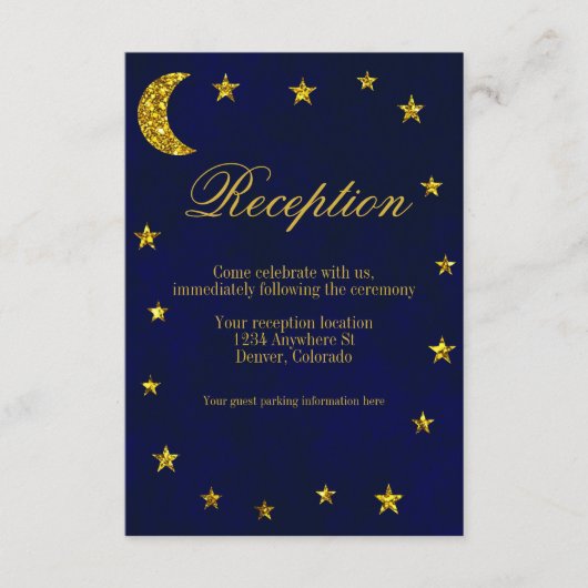 Empfang der Himmelsnacht Begleitkarte (Vorderseite)