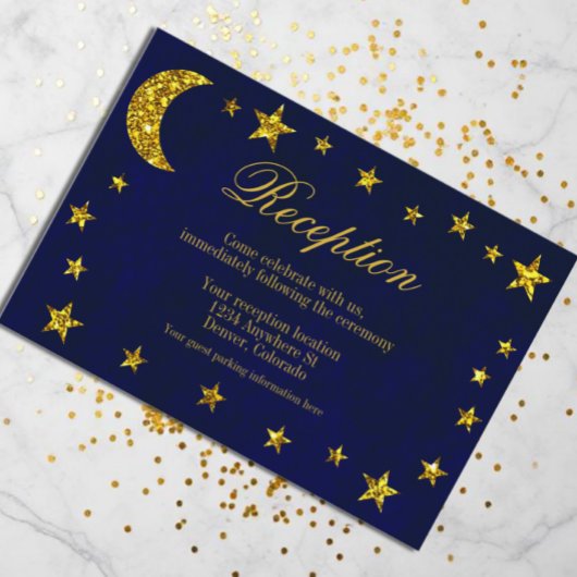 Empfang der Himmelsnacht Begleitkarte