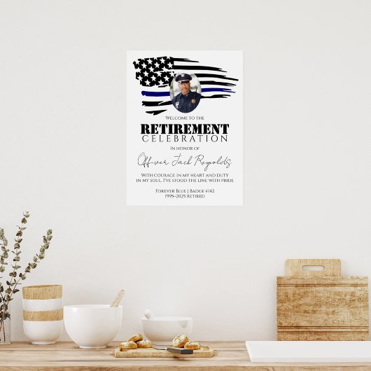 Empfang der Polizei Poster (Küche)