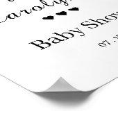 Empfang der White Baby Dusche Poster (Ecke)