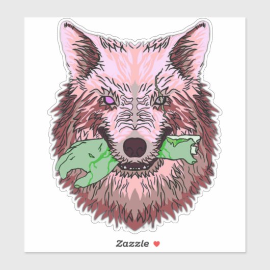 Empfang des Albtraums Aufkleber (Blatt)