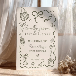 Empfang des lokalen Baby Rustic Bauern auf dem Mar Poster