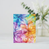 Empfang DETAILS Ethereal Bloom Begleitkarte (Stehend Vorderseite)