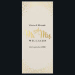 EMPFANG DINNER MENU Mini-Goldfisch Elfenbein Menükarte<br><div class="desc">HINWEIS - das goldgeflochtene Konfetti-Look ist ein gedrucktes Bild Ein super stylisches MENU-Design für Ihren EMPFANG. Wow Ihre Freunde und Familie mit dieser kleinen Zahl .DSetup als Vorlage ist es einfach für Sie, Ihre eigenen Daten hinzuzufügen, oder drücken Sie die Schaltfläche Anpassen und Sie können Text, Schriftart, Größen etc. TIPP:...</div>