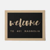 Empfang durch Brushed | PERSONALISIERT Fußmatte (Vorderseite)