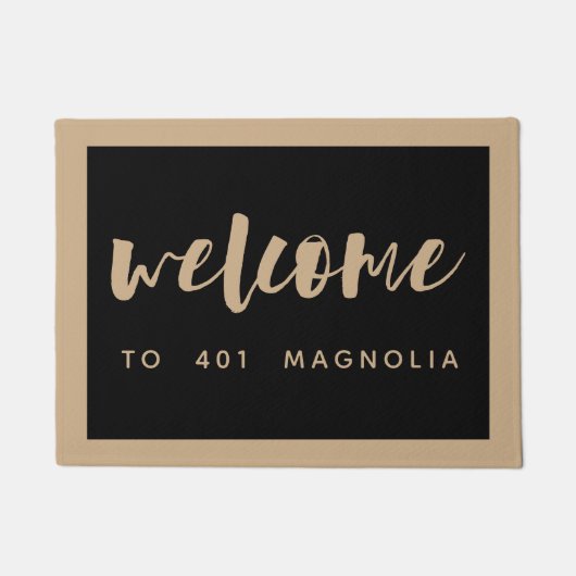 Empfang durch Brushed | PERSONALISIERT Fußmatte (Vorderseite)