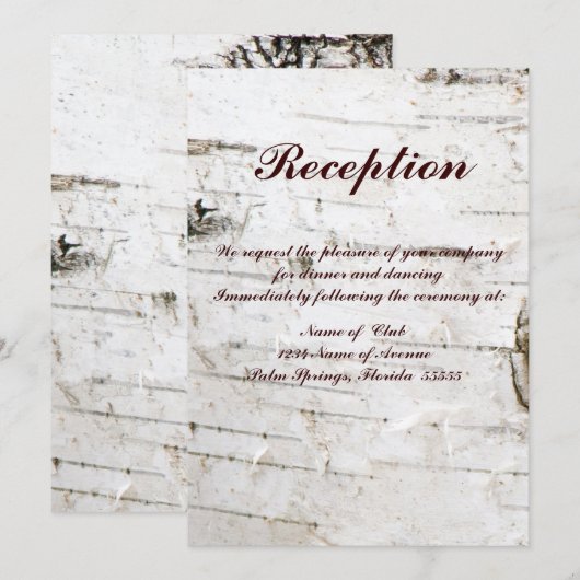 Empfang Einladung (Vorne/Hinten)