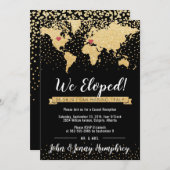 Empfang Einladung mit Karte (Vorne/Hinten)