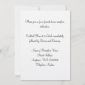 Empfang Einladung Pink Hochzeitsgebirge Laurel (Rückseite)