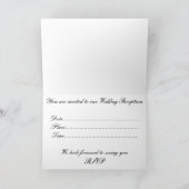 Empfang Einladung Rote Rose (Innenseite)