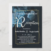 Empfang für einfache Chic-Geometrie Einladung (Vorderseite)
