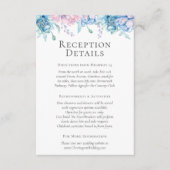 Empfang für Wasserfarben, Blumenmuster, Details /  Begleitkarte (Vorderseite)