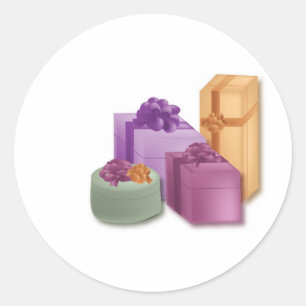 Empfang Geschenke Runder Aufkleber