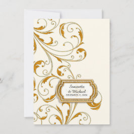 Empfang Glam Old Hollywood Regency Black Krawatte Einladung