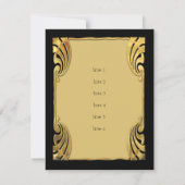 Empfang Green Gold Deko Vintag Hollywood (Rückseite)