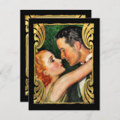 Empfang Green Gold Deko Vintag Hollywood (Vorne/Hinten)