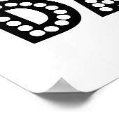 Empfang Hochzeit Sign Sitzplatz und Tanz Poster (Ecke)