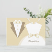 Empfang-Hochzeitskarte Einladung (Stehend Vorderseite)